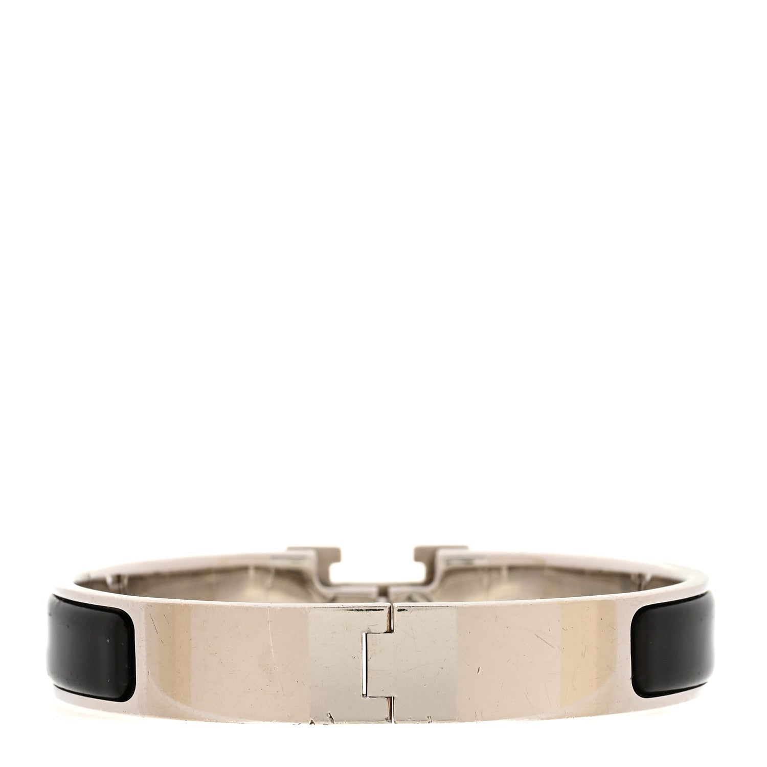 Hermes Enamel Narrow Clic Clac Bracelet GM Black 3 of 4