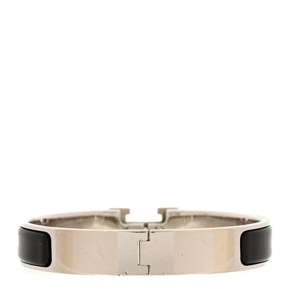Hermes Enamel Narrow Clic Clac Bracelet GM Black 3 of 4