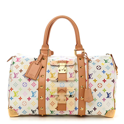 Louis Vuitton Monogram Multicolor Keepall 45 White 1 of 13