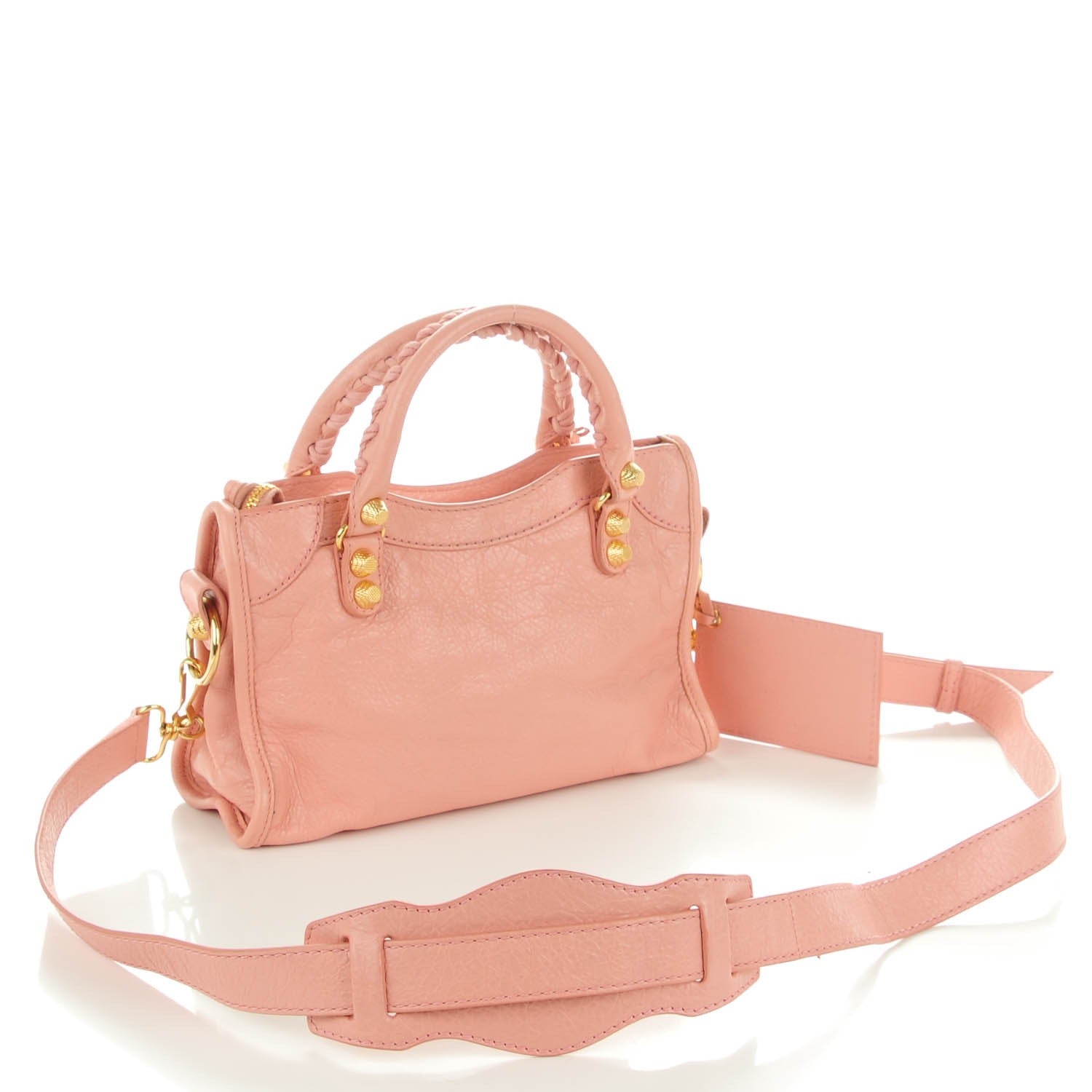 Balenciaga Agneau Giant 12 Gold Hardware Mini City Rose Peche 3 of 8
