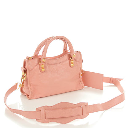 Balenciaga Agneau Giant 12 Gold Hardware Mini City Rose Peche 3 of 8