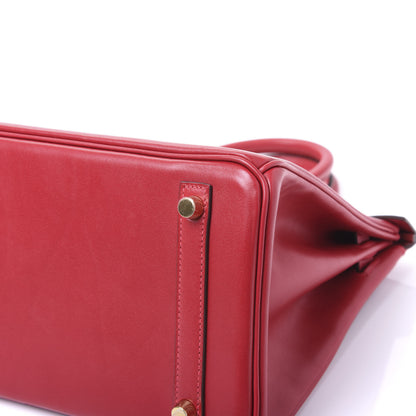 Hermes Tadelakt Birkin 30 Rouge Vif 6 of 13