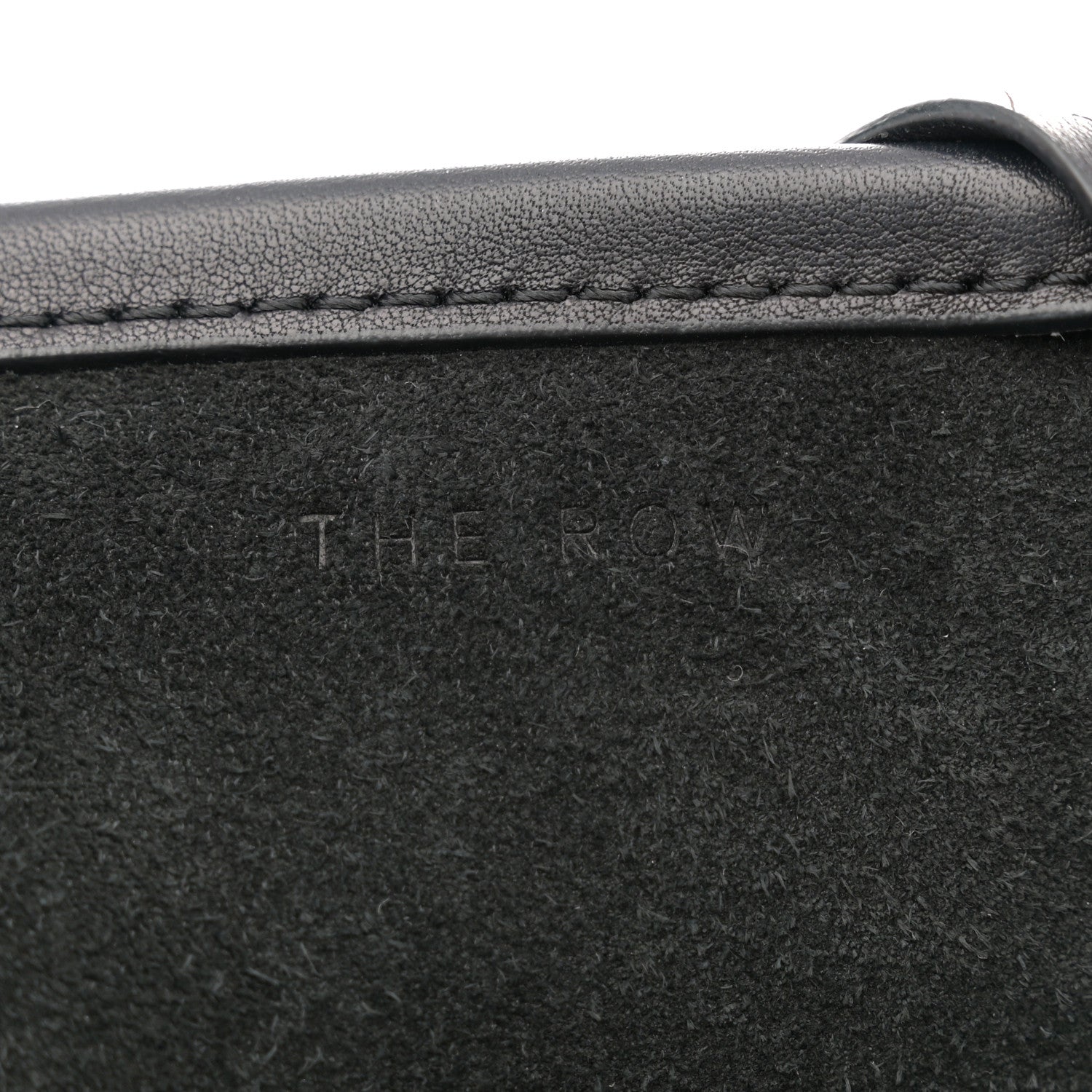 The Row Polished Saddle Calfskin Medium N/S Park Tote Black 6 of 12