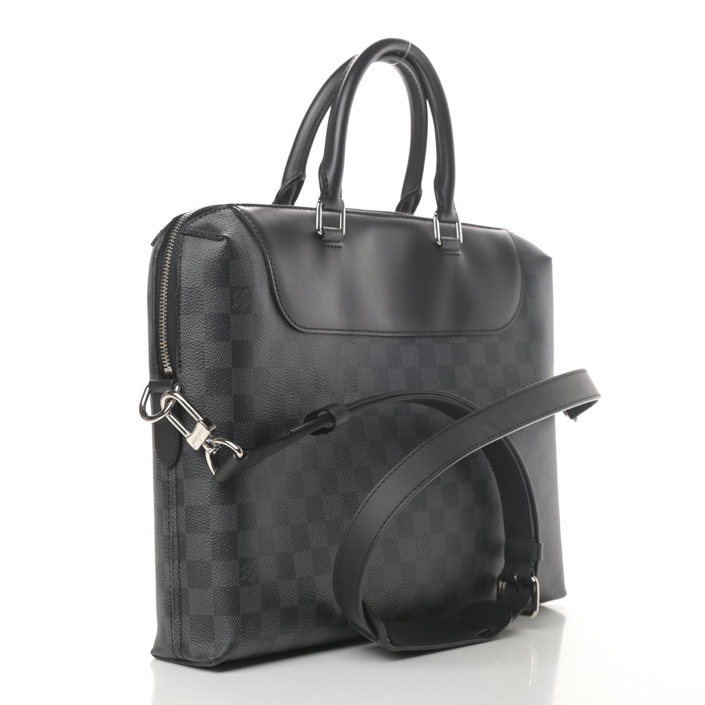 Damier Graphite Porte-Documents Jour