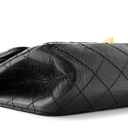 Chanel Aged Calfskin Lucky Charms 2.55 Reissue 225 Flap Black 9 of 12