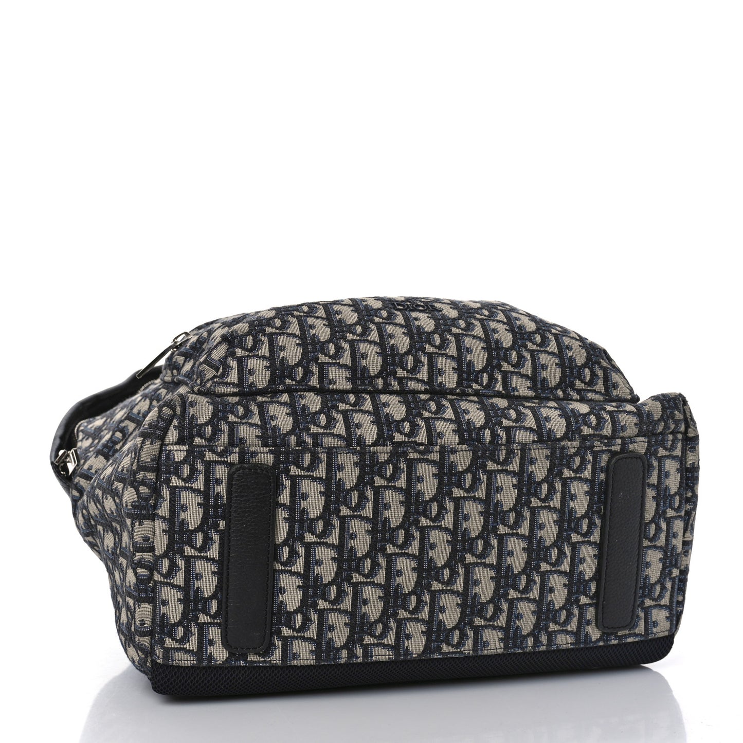 Oblique Calfskin Rider Backpack Beige Black