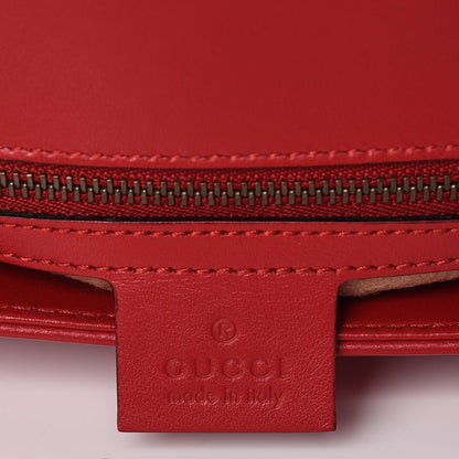 Gucci Calfskin Matelasse Small GG Marmont Shoulder Bag Hibiscus Red 8 of 9