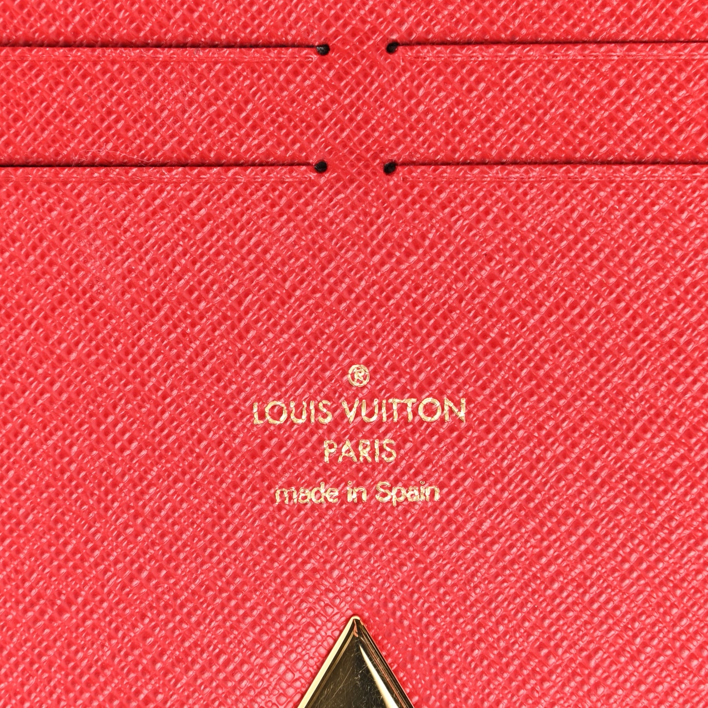 Monogram Calfskin Kimono Wallet Cherry