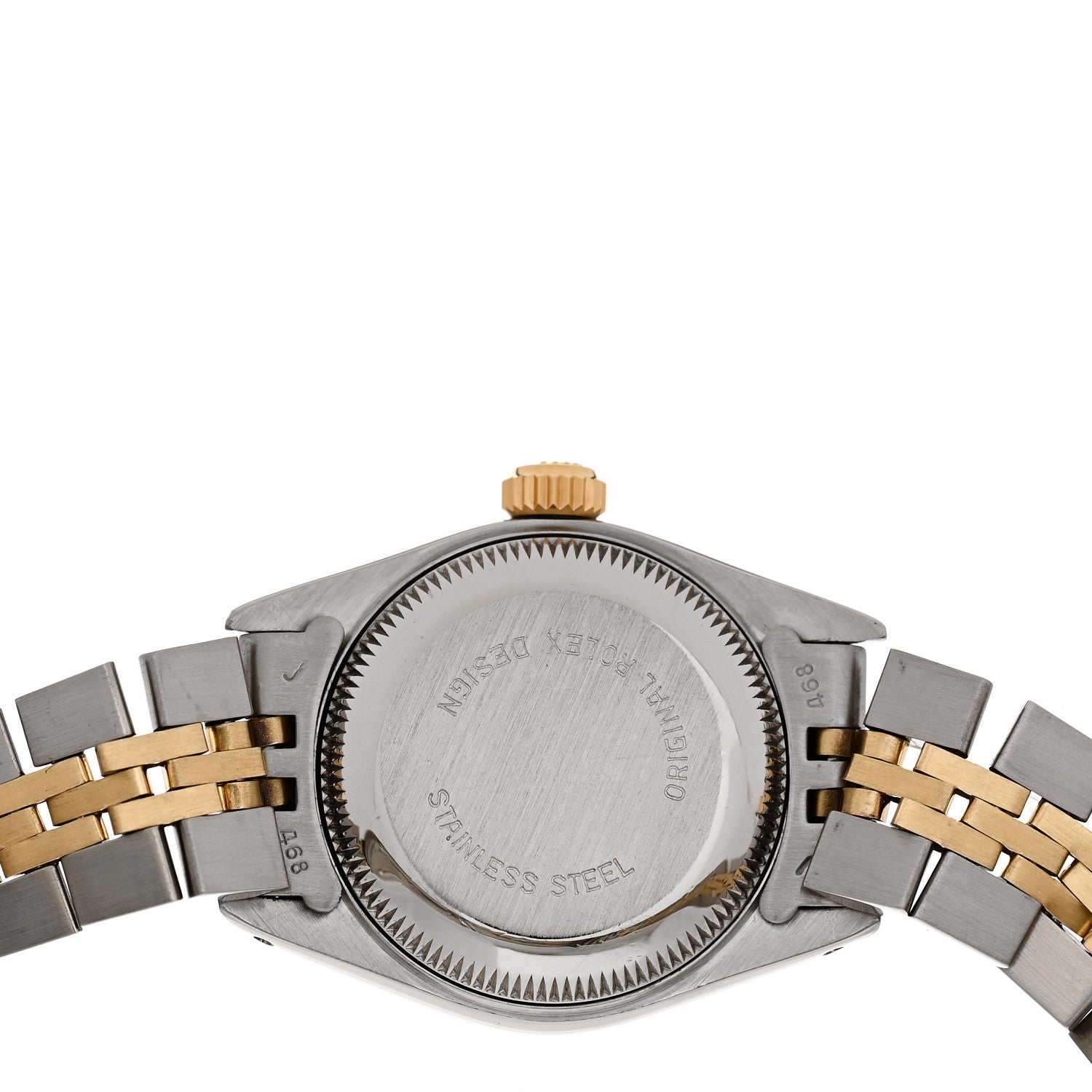 Rolex Stainless Steel 18K Yellow Gold 26mm Oyster Perpetual Datejust Watch White Roman 69173 4 of 4
