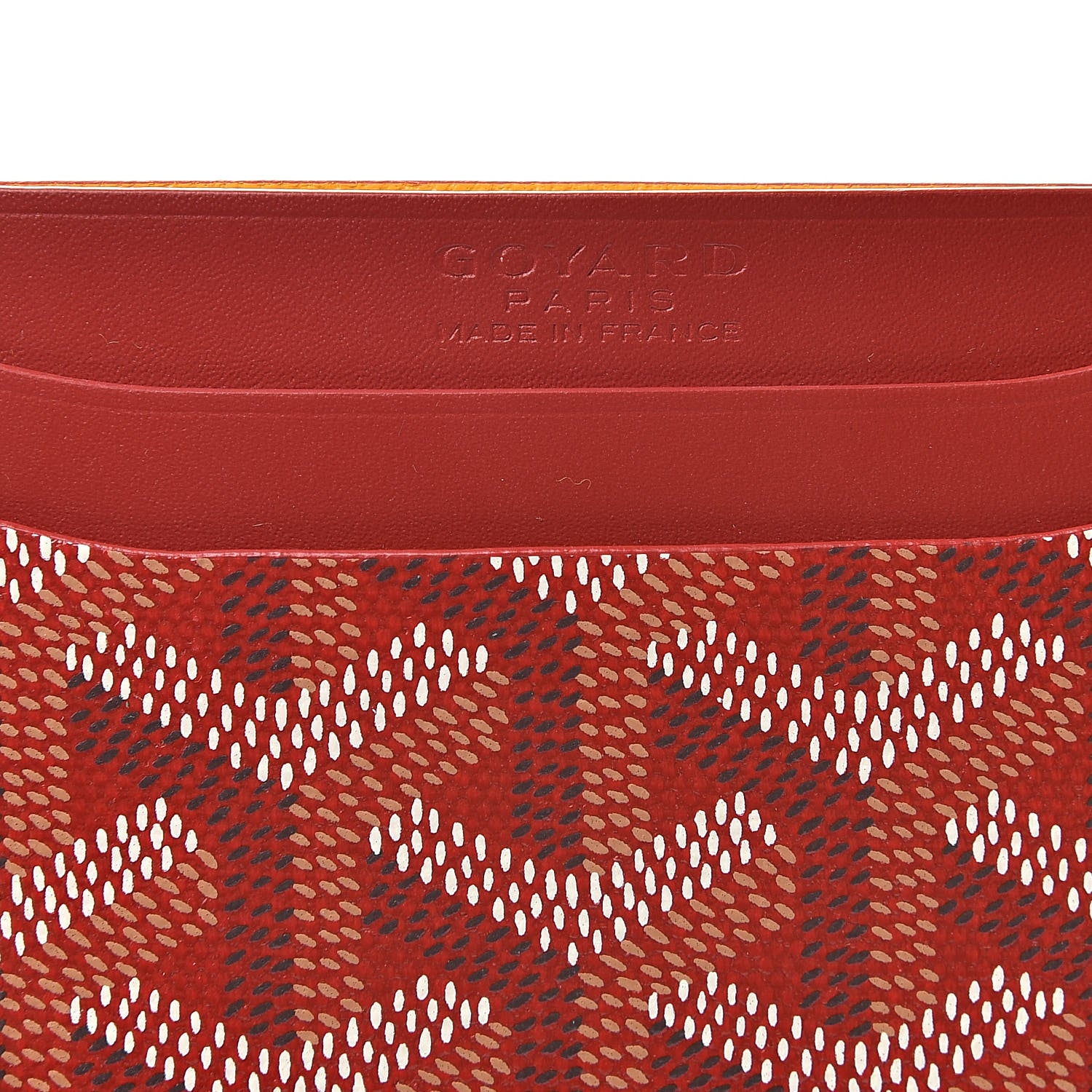 Goyard Goyardine Saint Sulpice Card Holder Red 6 of 7