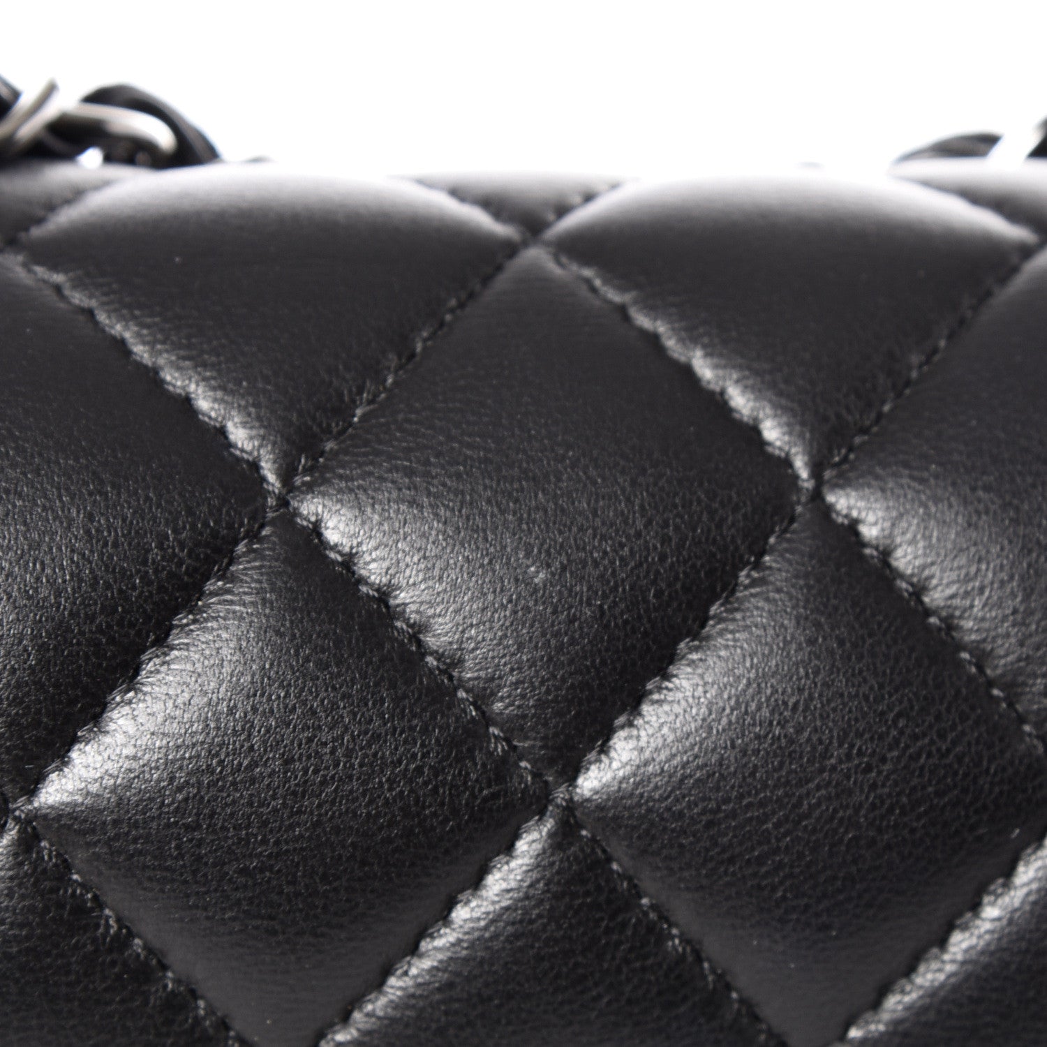 Chanel Lambskin Quilted Mini Rectangular Flap Black 10 of 12