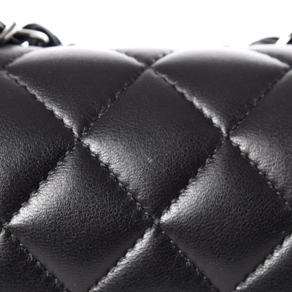 Chanel Lambskin Quilted Mini Rectangular Flap Black 10 of 12