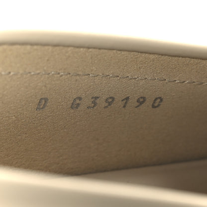 Chanel Shiny Calfskin Logo Loafers 38.5 Beige 11 of 11