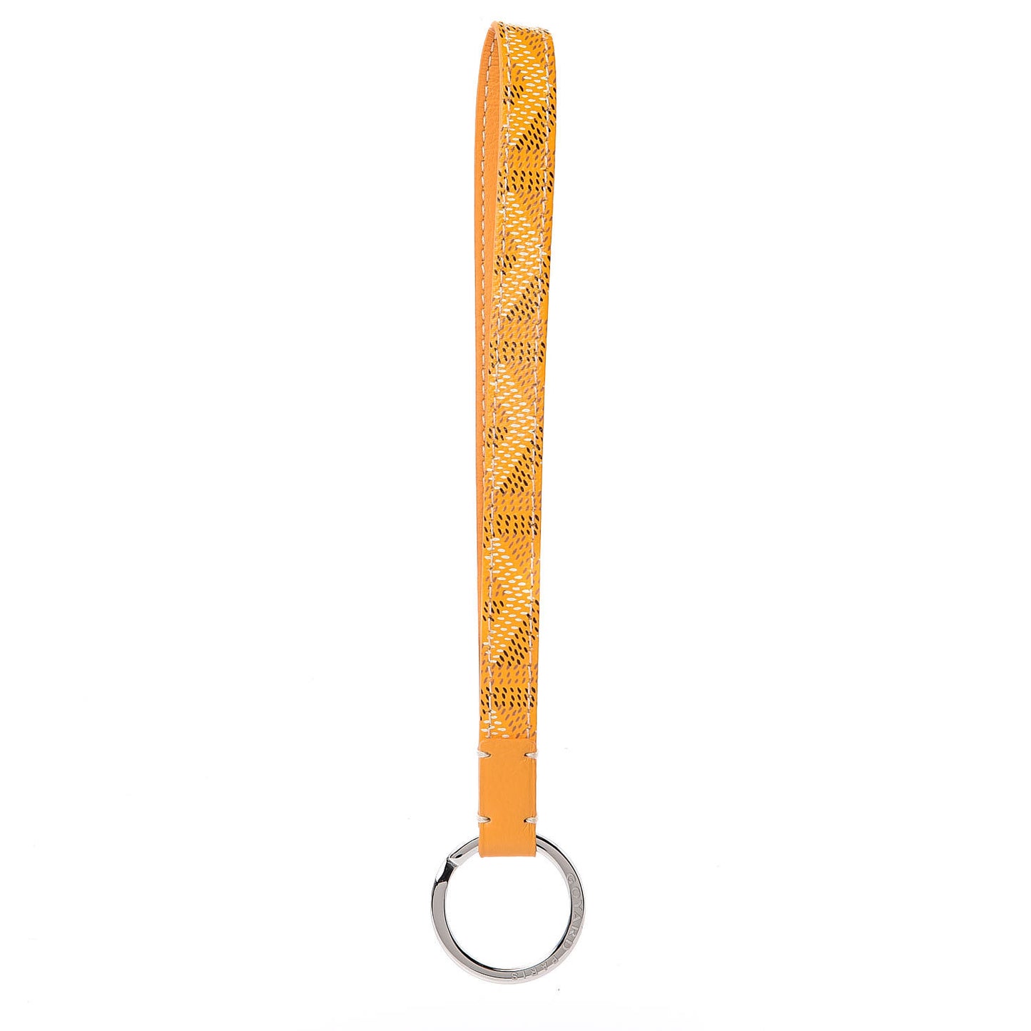 Goyardine Sesame Key Holder Yellow