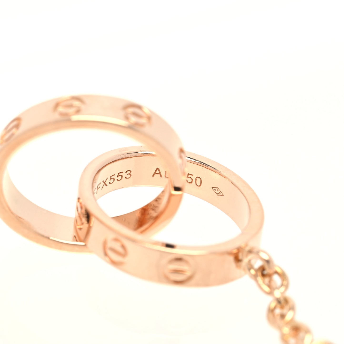 18K Pink Gold Interlocking LOVE Bracelet