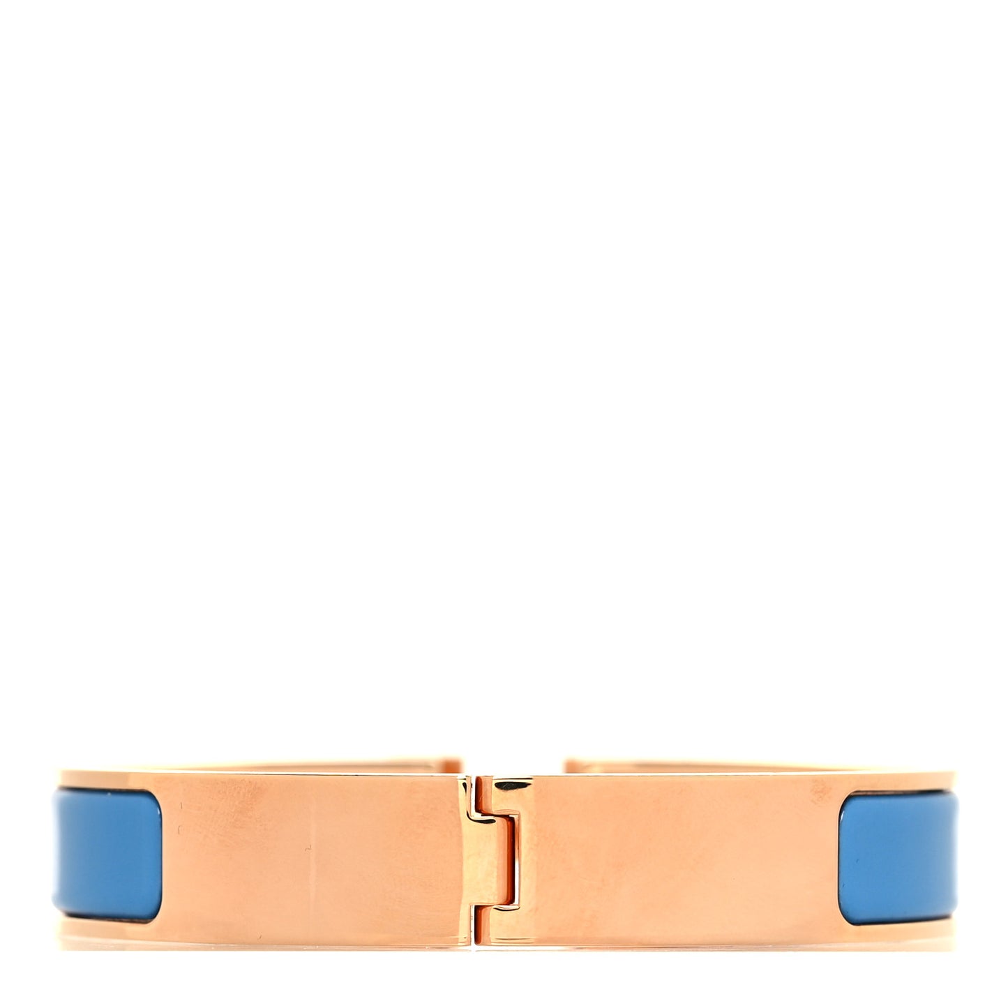 Enamel Narrow Clic Clac H Bracelet GM Bleu Profond