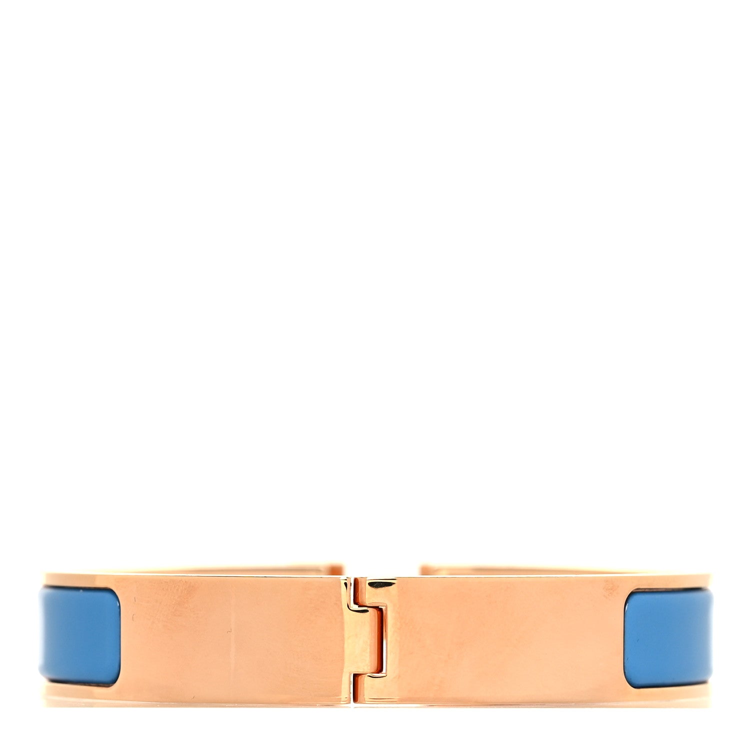 Hermes Enamel Narrow Clic Clac H Bracelet GM Bleu Profond 3 of 6