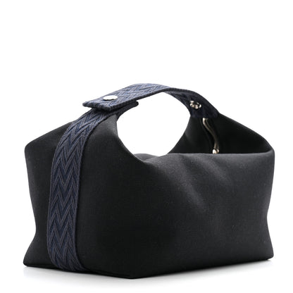Hermes Canvas Large Bride-A-Brac Pouch Bleu Nuit 3 of 7
