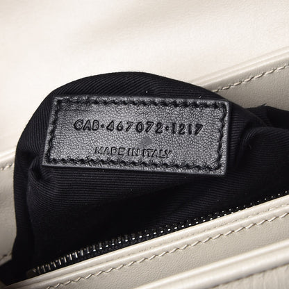 Saint Laurent Calfskin Y Quilted Monogram Toy Loulou Chain Satchel Ivory 7 of 7