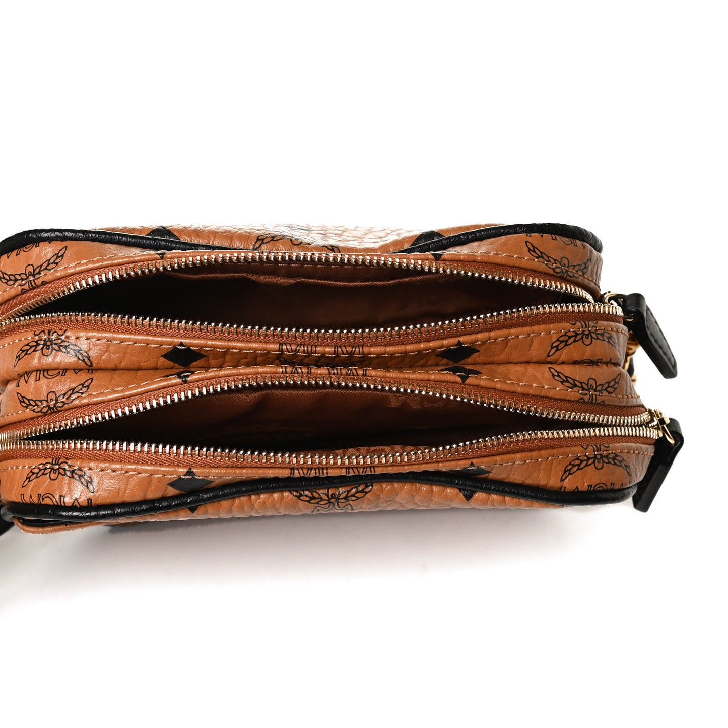 Visetos Mini Camera Crossbody Bag Cognac