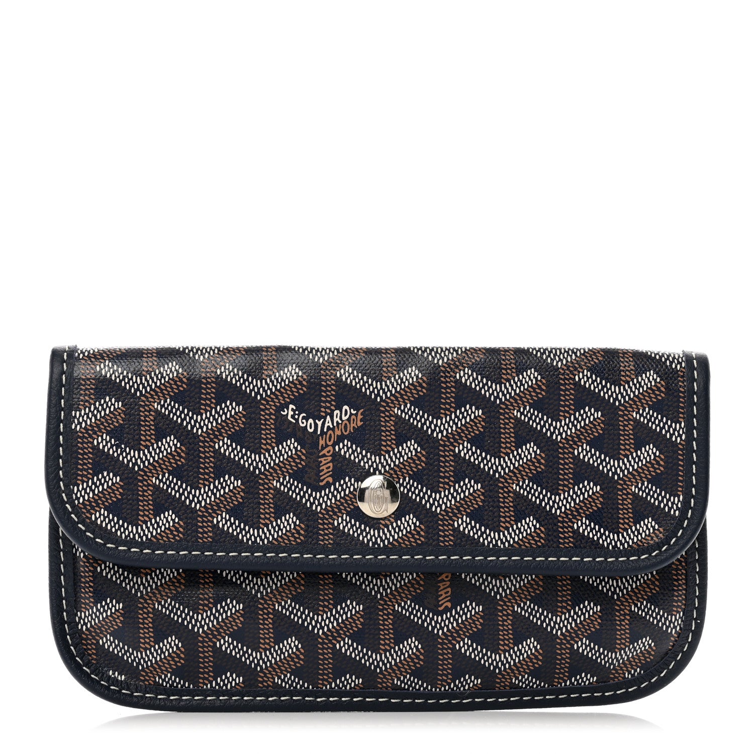 Goyard Goyardine Pouch Navy 1 of 6