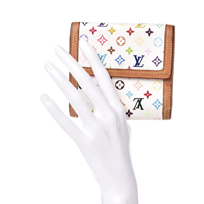 Louis Vuitton Monogram Multicolor Porte-Monnaie Billets Wallet White 2 of 13