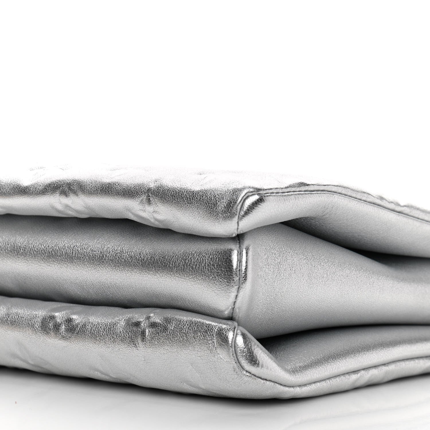 Louis Vuitton Metallic Lambskin Embossed Monogram Coussin PM Silver 10 of 10