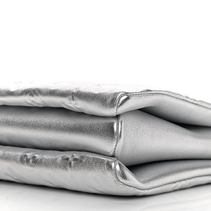 Louis Vuitton Metallic Lambskin Embossed Monogram Coussin PM Silver 10 of 10