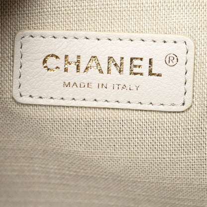 Chanel Denim Small Deauville Tote Dark Blue White 7 of 11