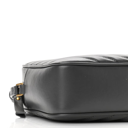Saint Laurent Calfskin Matelasse Monogram Lou Camera Bag Dark Smog 8 of 11