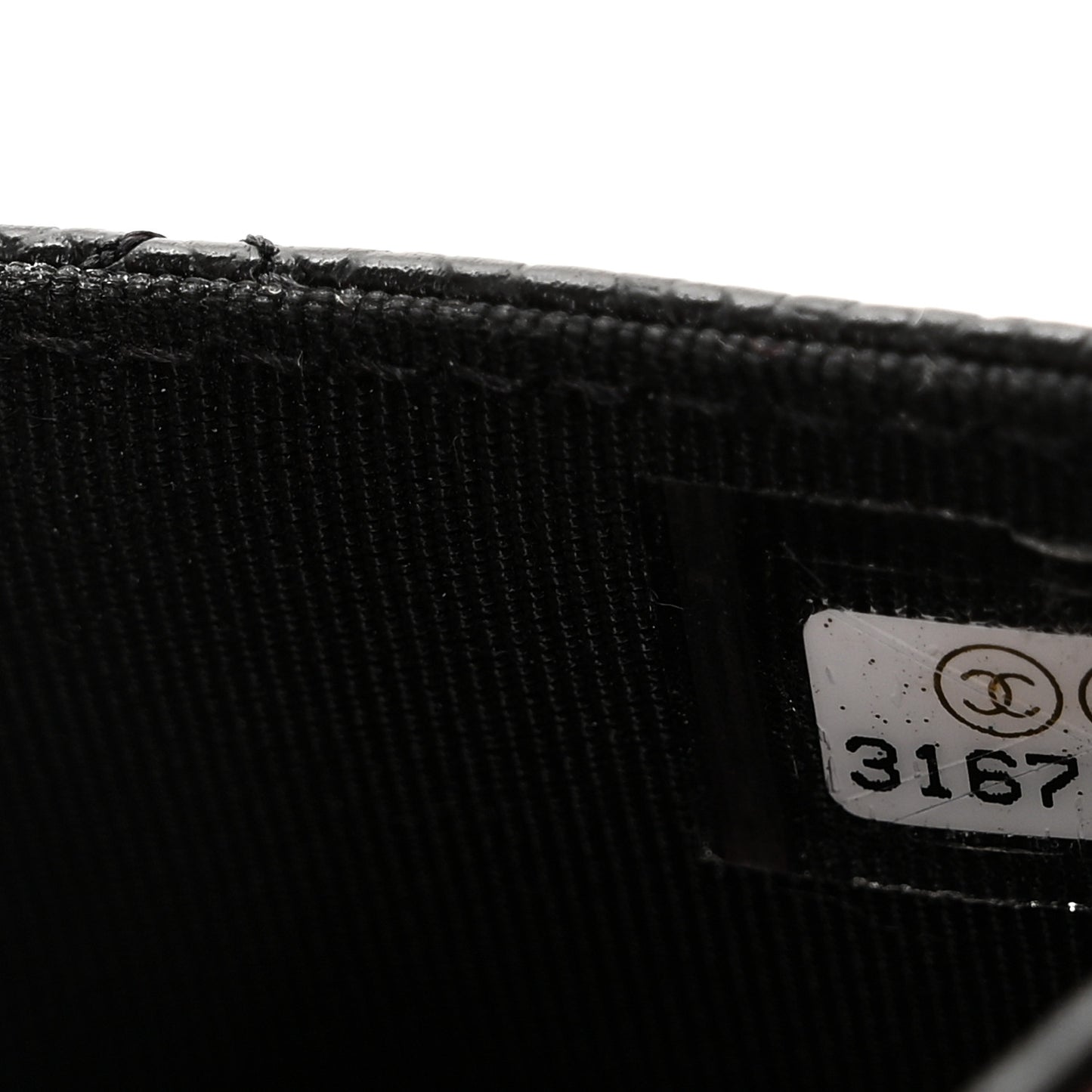 Caviar Quilted Flap Card Holder Wallet Black