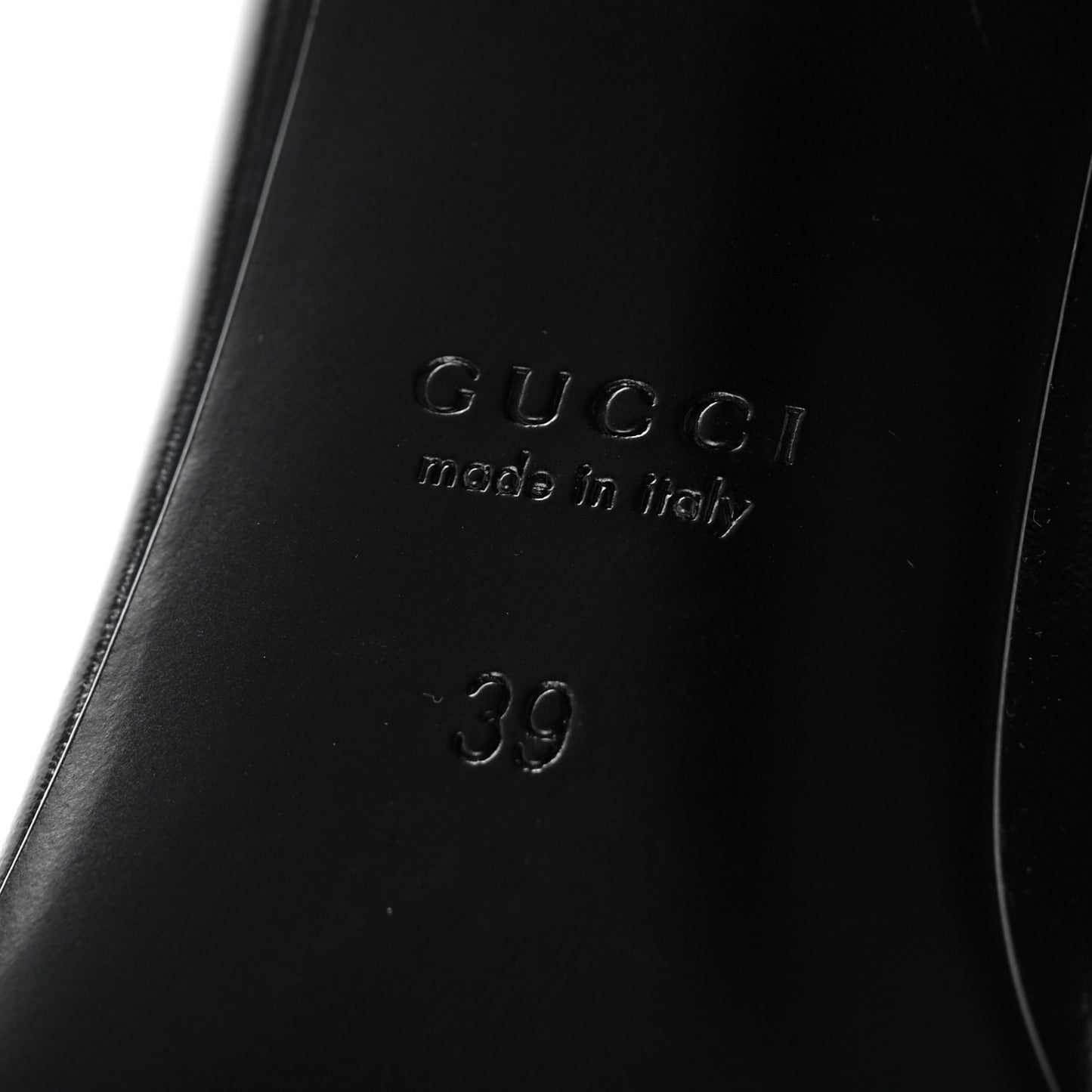Shiny Calfskin Horsebit Signora 85mm Pumps 39 Black