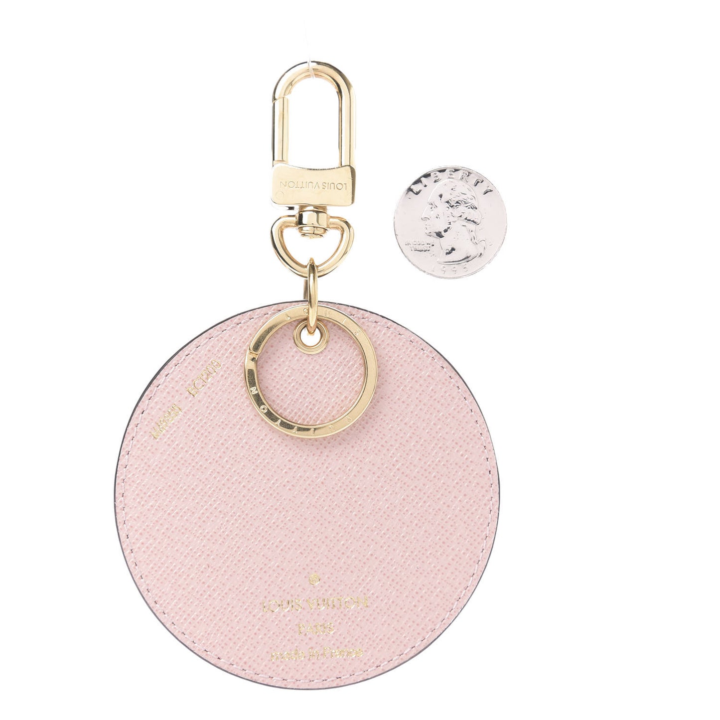 Monogram 2020 Christmas Animation Big Wheel Bag Charm Key Ring Rose Ballerine