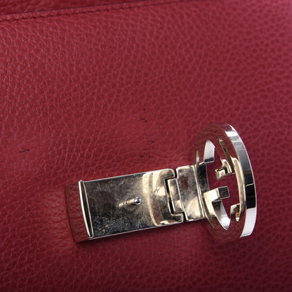 Gucci Dollar Calfskin Small Interlocking G Shoulder Bag Red 10 of 11