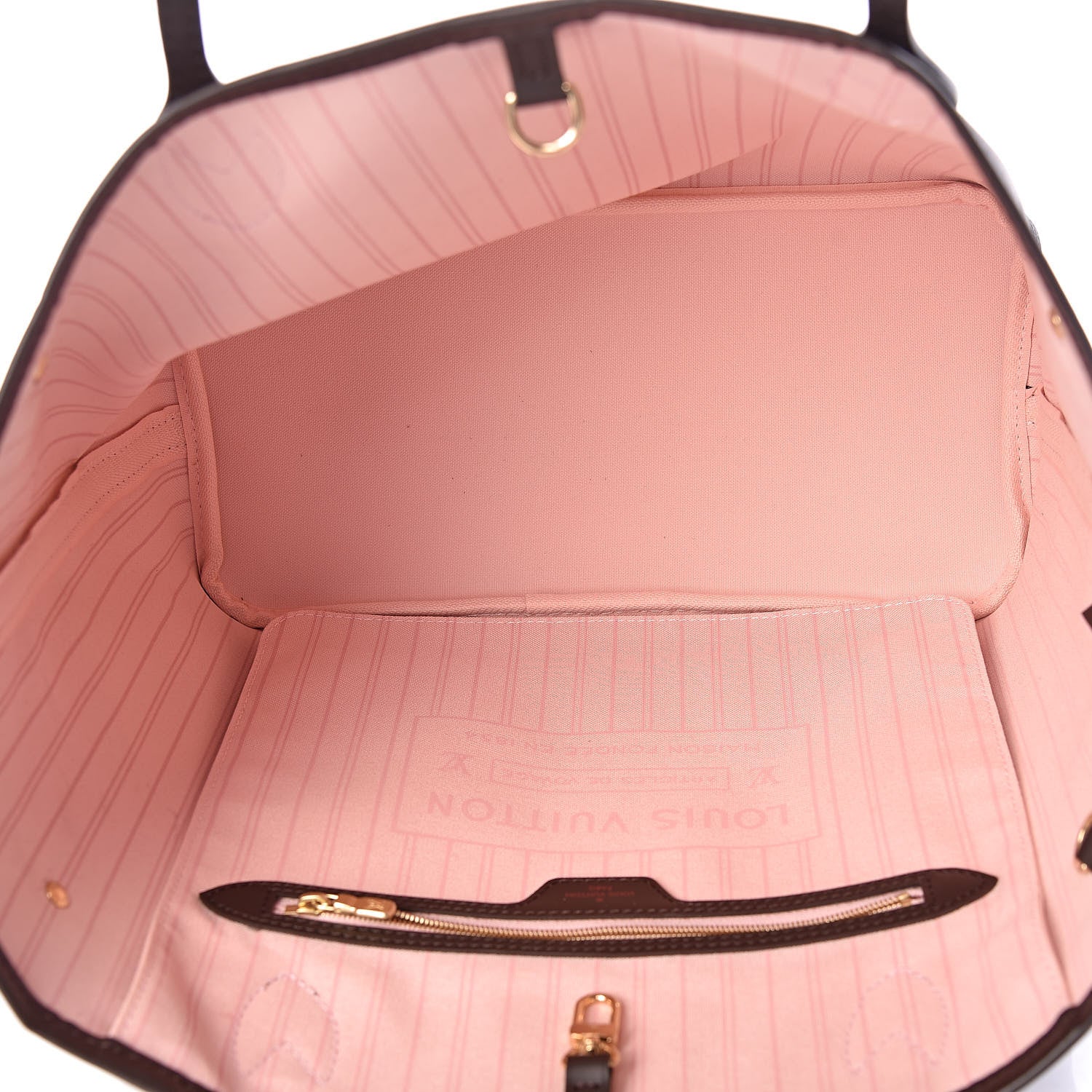 Louis Vuitton Damier Ebene Neo Neverfull MM Rose Ballerine 5 of 12