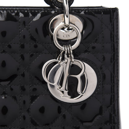 Christian Dior Patent Cannage Medium Lady Dior Black 10 of 10