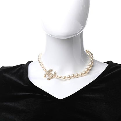 Chanel Pearl CC 100th Anniversary Necklace Light Gold 2 of 7