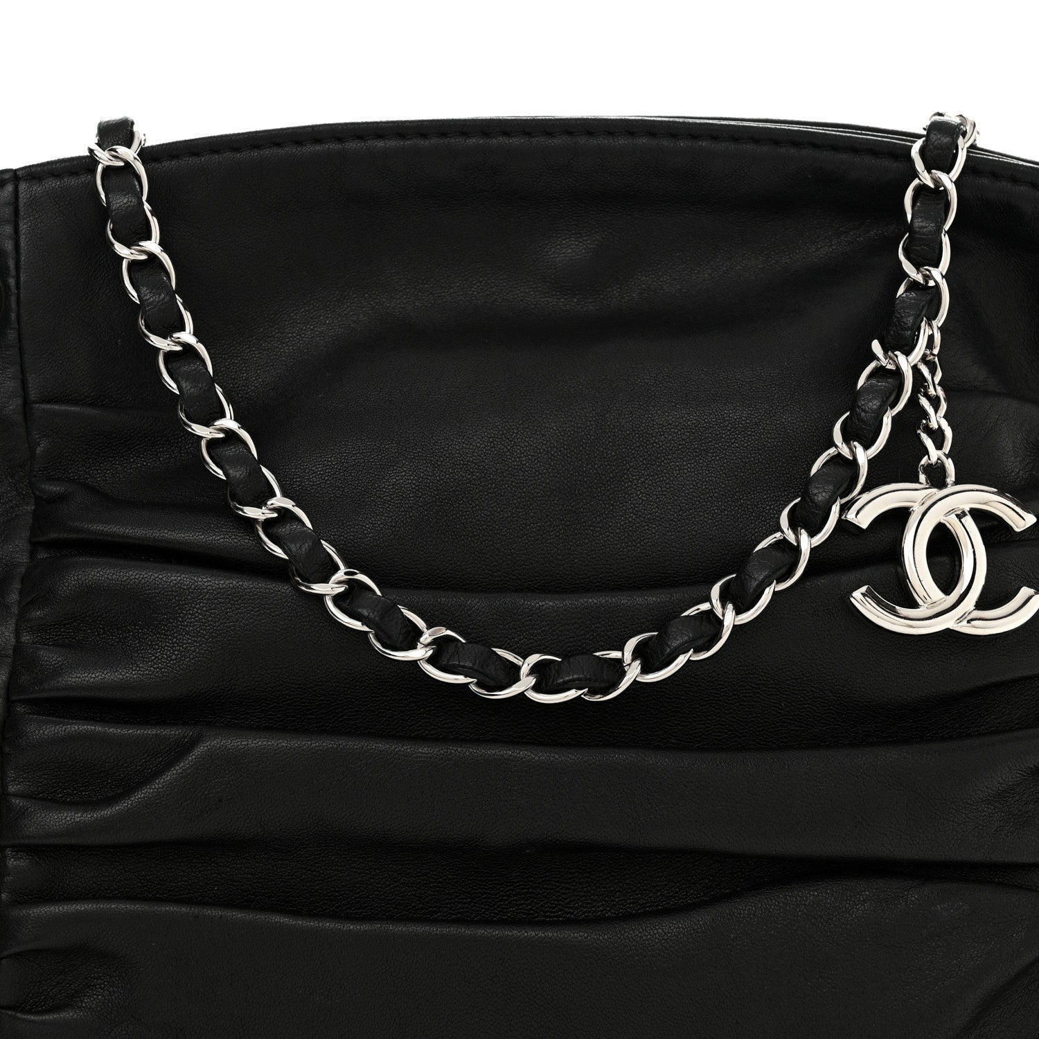Chanel Lambskin Small Sharpei Shoulder Bag Black 8 of 10