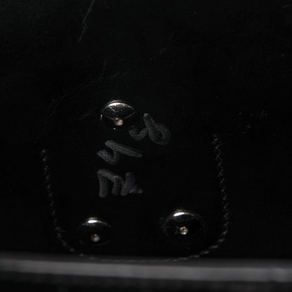 Saint Laurent Calfskin Crocodile Embossed Small Sac de Jour Black 8 of 12