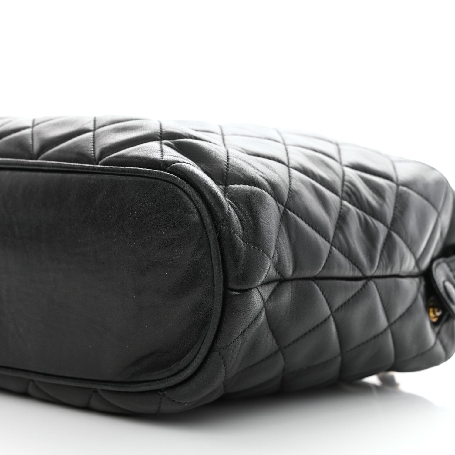 Chanel Lambskin Quilted Large Camera Case Black 11 of 11