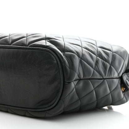 Chanel Lambskin Quilted Large Camera Case Black 11 of 11