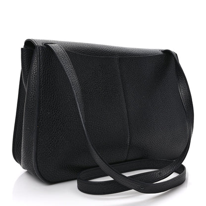 Hermes Taurillon Clemence Halzan 31 GM Black 3 of 12