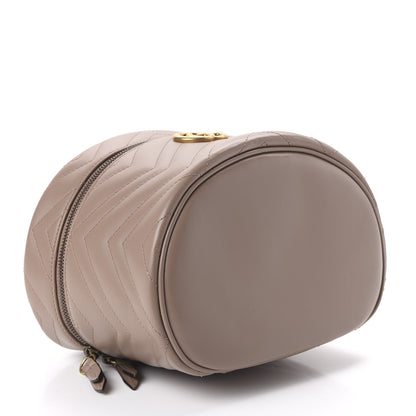 Gucci Calfskin Matelasse GG Marmont Vanity Cosmetic Case Porcelain Rose 4 of 10