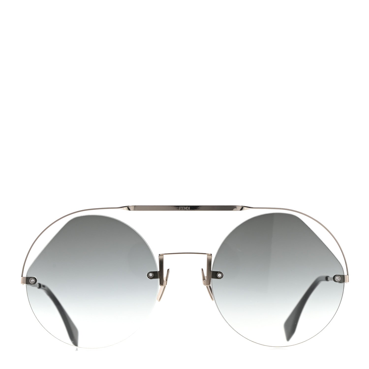 Fendi Round Sunglasses FF0325/S Silver 2 of 9