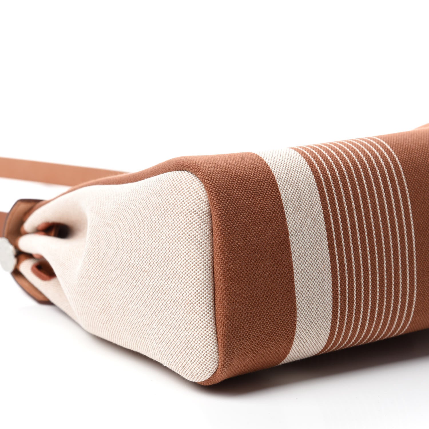 Hermes Vache Hunter Toile H Vibration Herbag Zip Retourne 31 PM Fauve Ecru Beige 7 of 12
