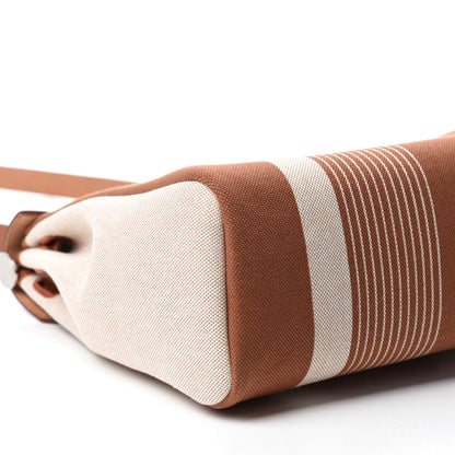 Hermes Vache Hunter Toile H Vibration Herbag Zip Retourne 31 PM Fauve Ecru Beige 7 of 12