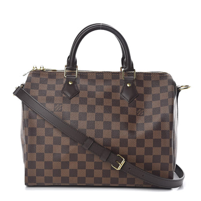 Louis Vuitton Damier Ebene Speedy Bandouliere 30 1 of 10