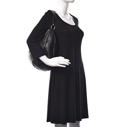 Gucci Guccissima Large New Ladies Web Hobo Black 2 of 12