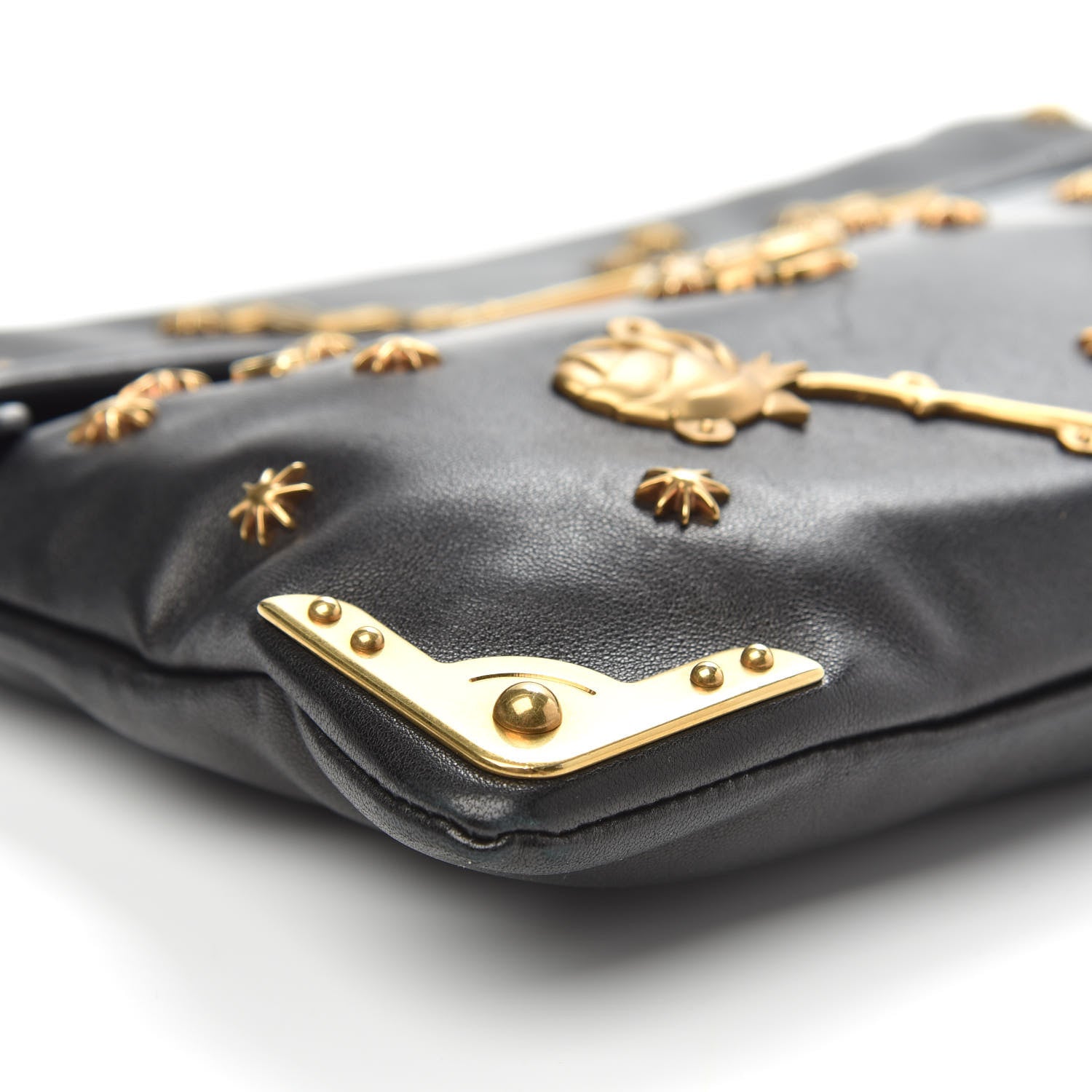 Prada City Calf Cahier Astrology Pouch Black 7 of 13