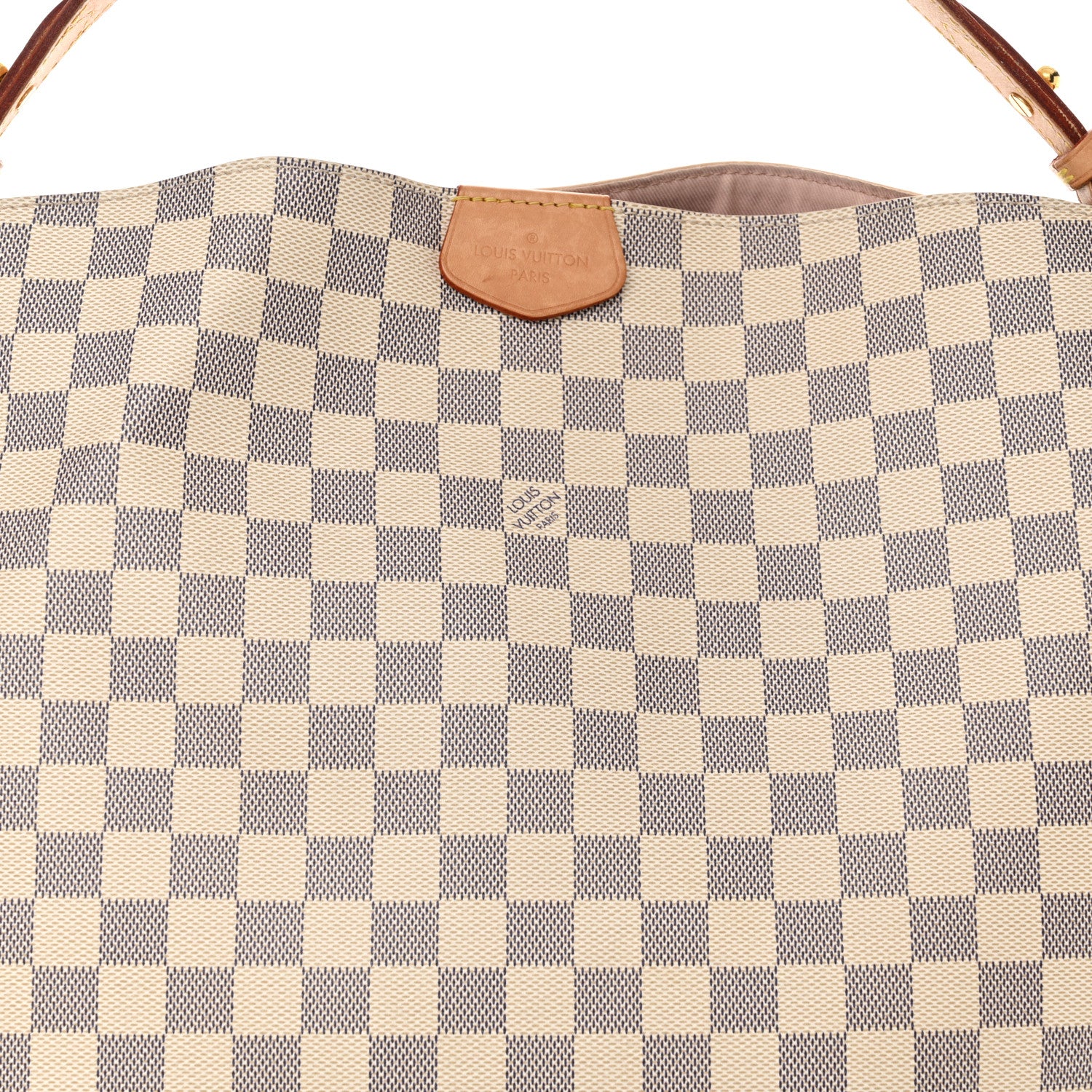 Louis Vuitton Damier Azur Graceful MM Rose Ballerine 7 of 14